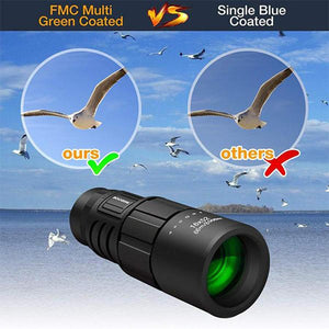 16X52 High Power Prism Monocular Telescope (Waterproof Fogproof Shockproof Scope)