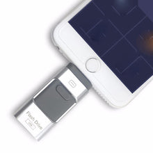 Load image into Gallery viewer, 16GB 32GB 64GB 128GB 3-in-1 high-speed USB flash drive for iPhone Android